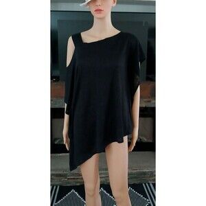 NEW Jules & Leopold One Arm Cold Shoulder Top Women's XS Lagenlook Long Flowy